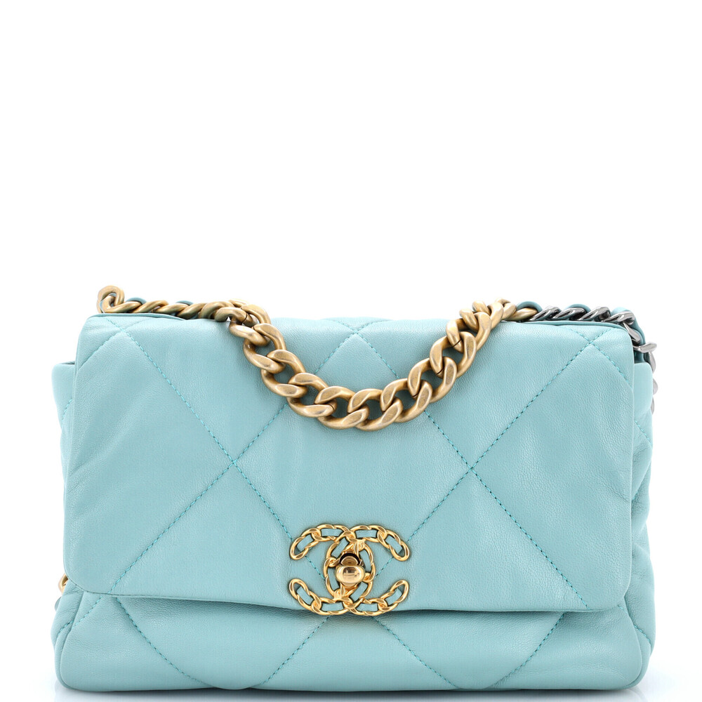 Chanel Medium 19 Flap Bag Quilted Leather